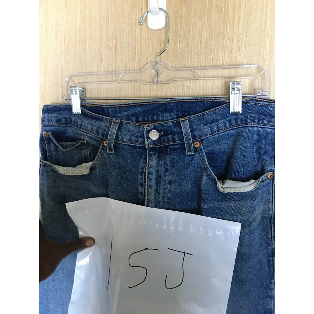 Levis 505 Regular Fit Straight Leg Jeans Mens